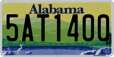 AL license plate 5AT1400