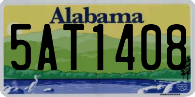 AL license plate 5AT1408