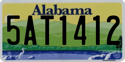 AL license plate 5AT1412