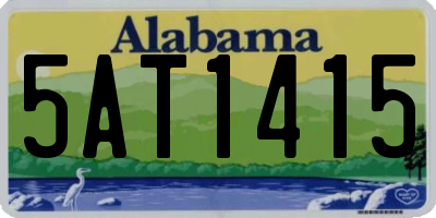 AL license plate 5AT1415