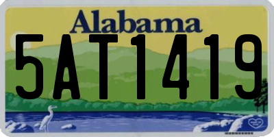 AL license plate 5AT1419