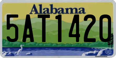 AL license plate 5AT1420