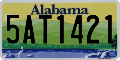 AL license plate 5AT1421