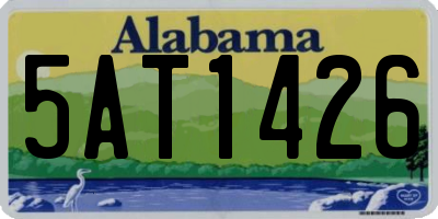 AL license plate 5AT1426
