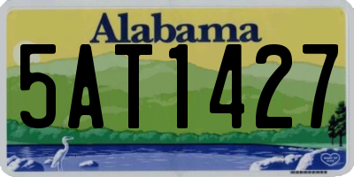 AL license plate 5AT1427