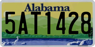 AL license plate 5AT1428
