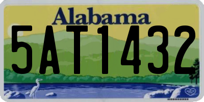 AL license plate 5AT1432