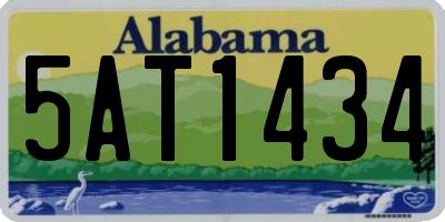 AL license plate 5AT1434
