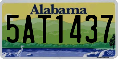 AL license plate 5AT1437