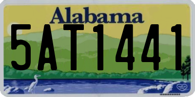 AL license plate 5AT1441