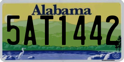 AL license plate 5AT1442