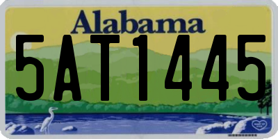 AL license plate 5AT1445