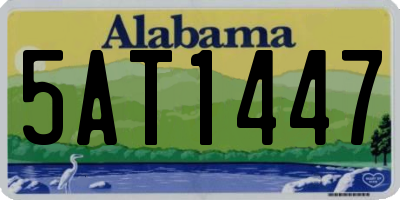 AL license plate 5AT1447