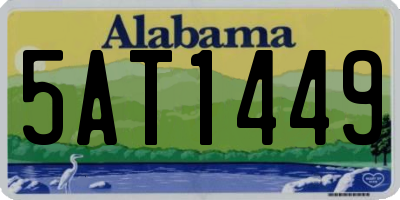 AL license plate 5AT1449