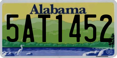 AL license plate 5AT1452