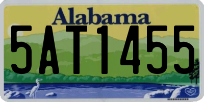AL license plate 5AT1455