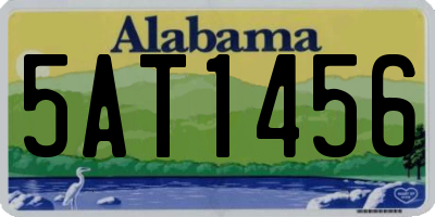 AL license plate 5AT1456
