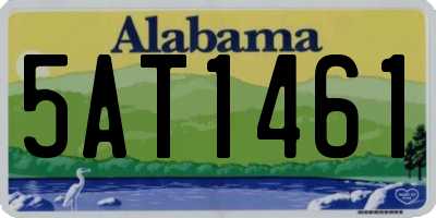 AL license plate 5AT1461