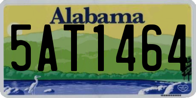 AL license plate 5AT1464