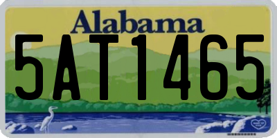 AL license plate 5AT1465