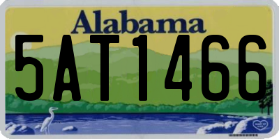 AL license plate 5AT1466