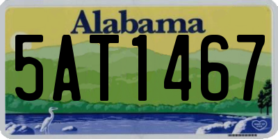 AL license plate 5AT1467