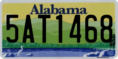 AL license plate 5AT1468