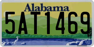 AL license plate 5AT1469