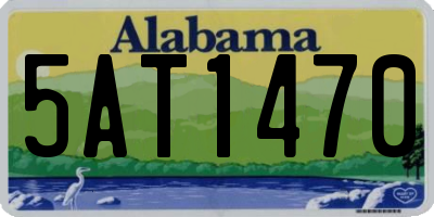 AL license plate 5AT1470