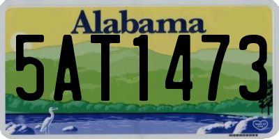 AL license plate 5AT1473