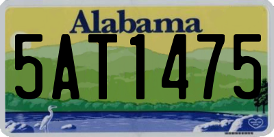 AL license plate 5AT1475