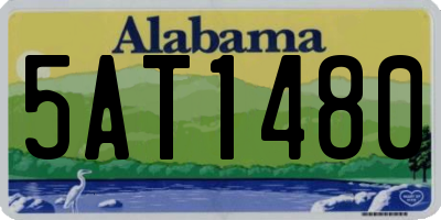 AL license plate 5AT1480