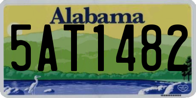 AL license plate 5AT1482