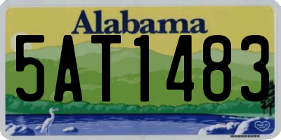 AL license plate 5AT1483