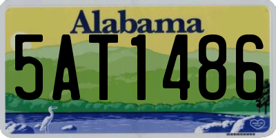 AL license plate 5AT1486