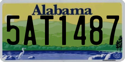 AL license plate 5AT1487