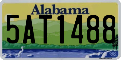 AL license plate 5AT1488