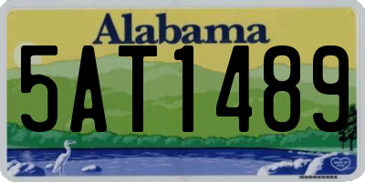 AL license plate 5AT1489