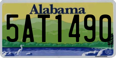 AL license plate 5AT1490