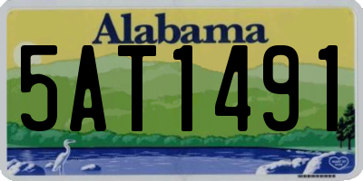 AL license plate 5AT1491