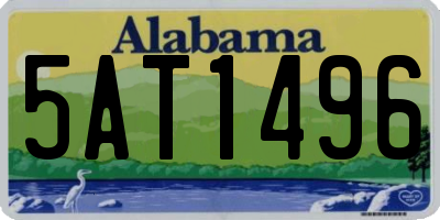 AL license plate 5AT1496