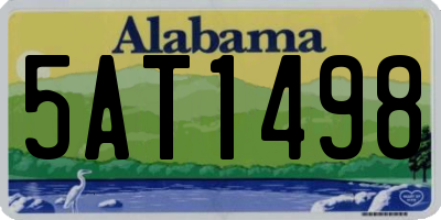 AL license plate 5AT1498