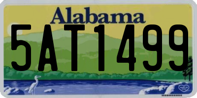 AL license plate 5AT1499