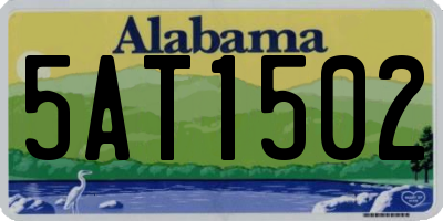 AL license plate 5AT1502
