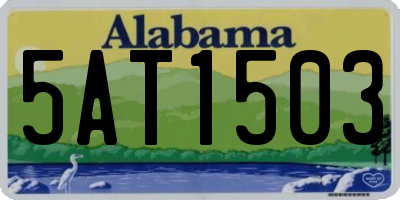 AL license plate 5AT1503