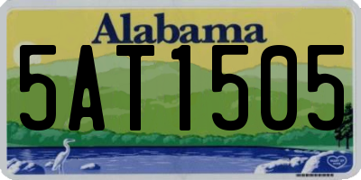 AL license plate 5AT1505