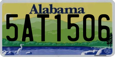 AL license plate 5AT1506