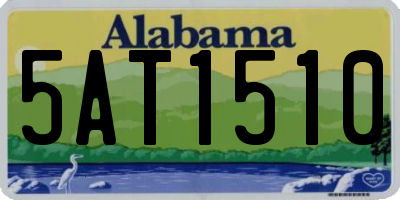 AL license plate 5AT1510