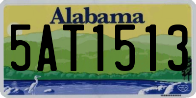 AL license plate 5AT1513