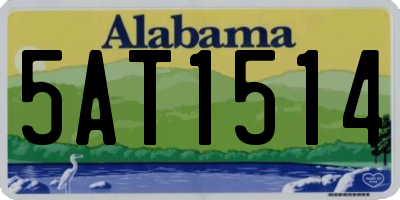 AL license plate 5AT1514